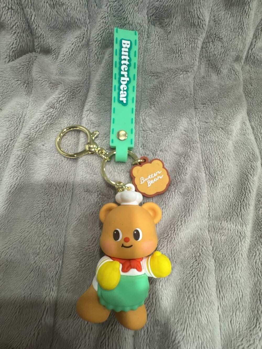 Butterbear Baker Silicone Keychain Figure